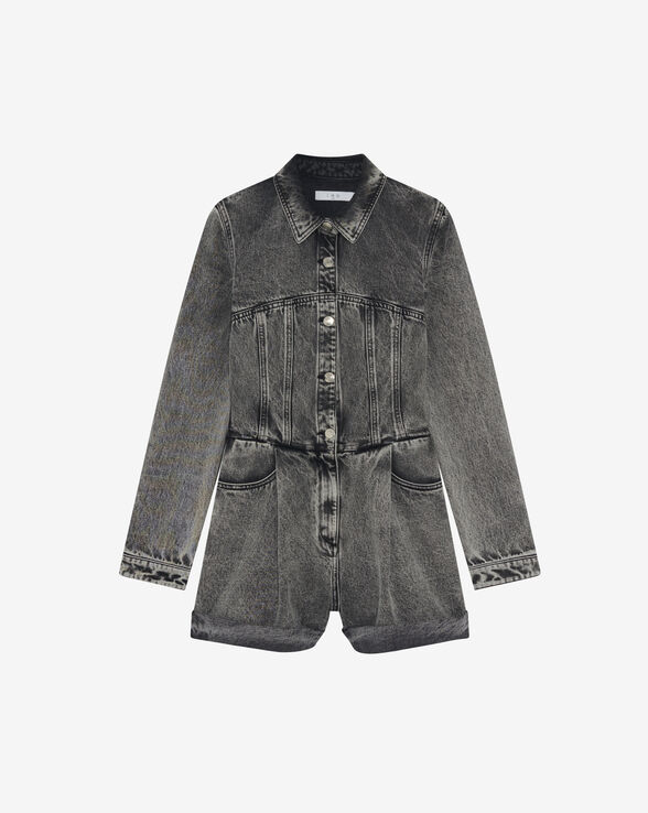 TILLI FADED DENIM PLAYSUIT