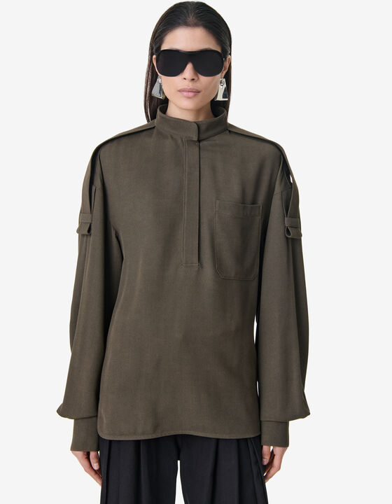 MAO COLLAR SHIRT