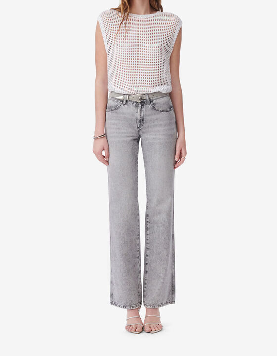 LOW-RISE BOOTCUT JEANS