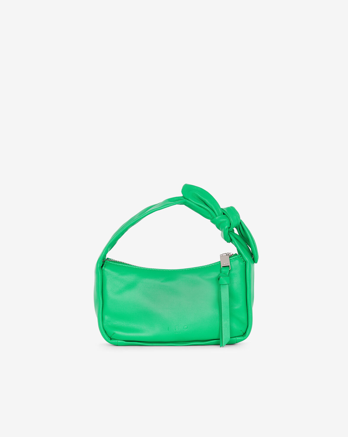 Iro Noue Baby Leather Bag With Bow In Simply_green