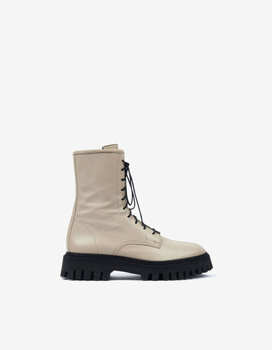 KOSMIC LACE-UP LEATHER BOOTS