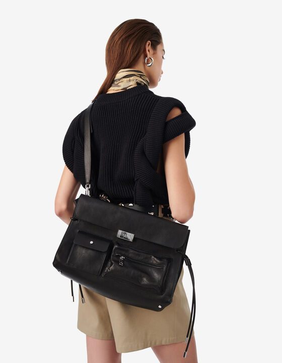 XL LEATHER SHOULDER BAG