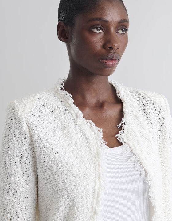 VESTE CLASSIQUE &Agrave; FRANGES