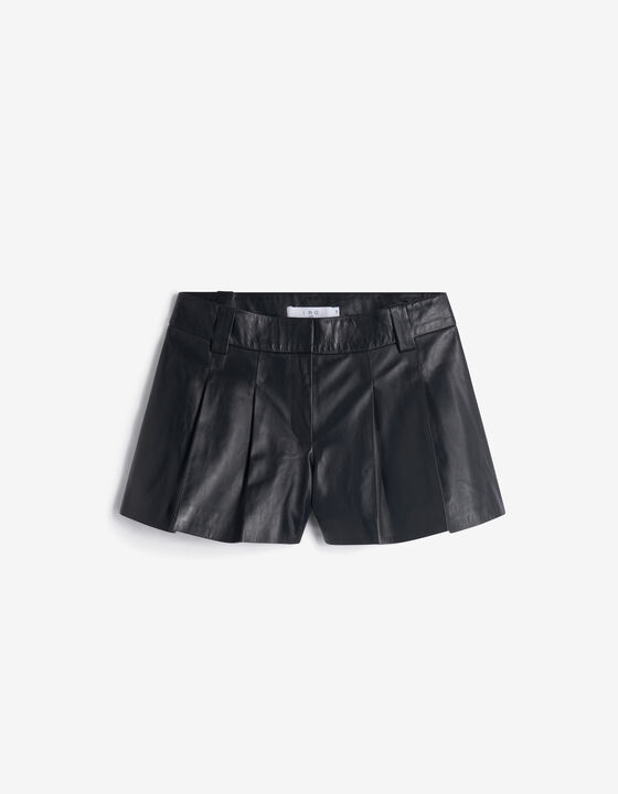 LEATHER SHORT SKIRT 
