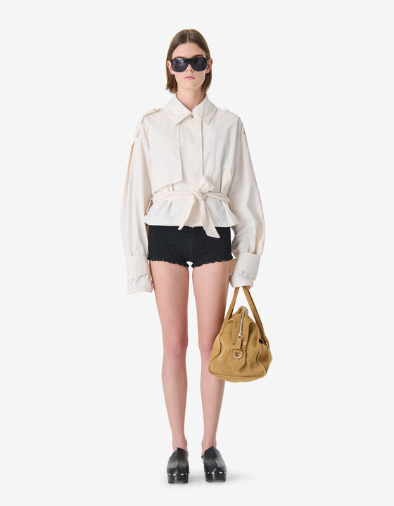 LOOSE-FIT BELTED JACKET