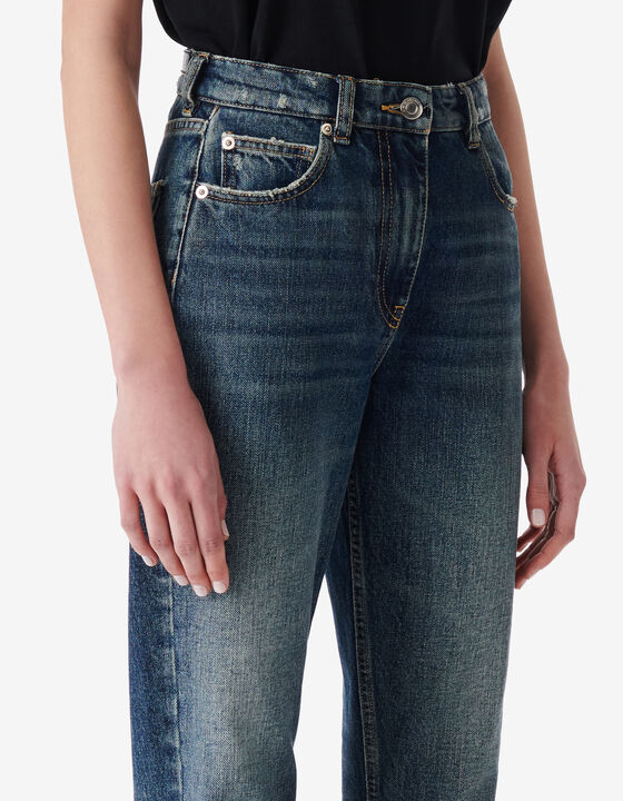 FADED STRAIGHT-LEG JEANS