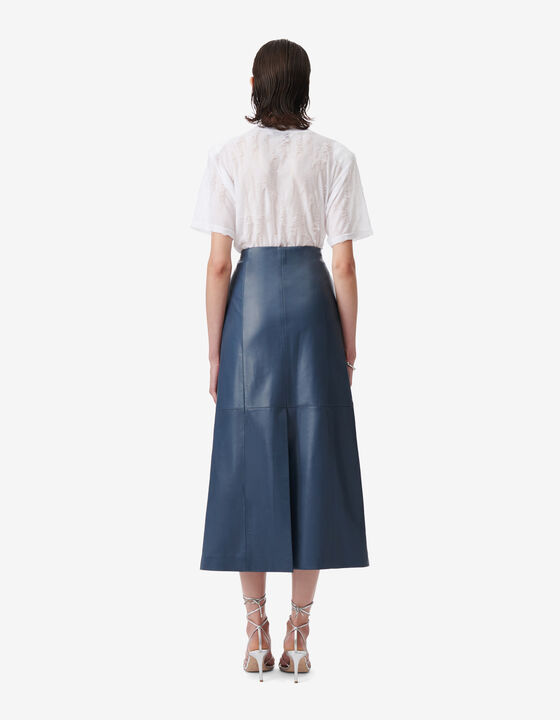 LONG LEATHER SKIRT