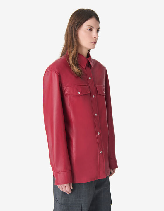 LEATHER OVERSHIRT