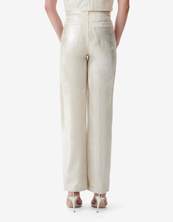 METALLIC JEANS