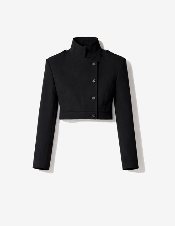 ASYMMETRICAL CROPPED JACKET