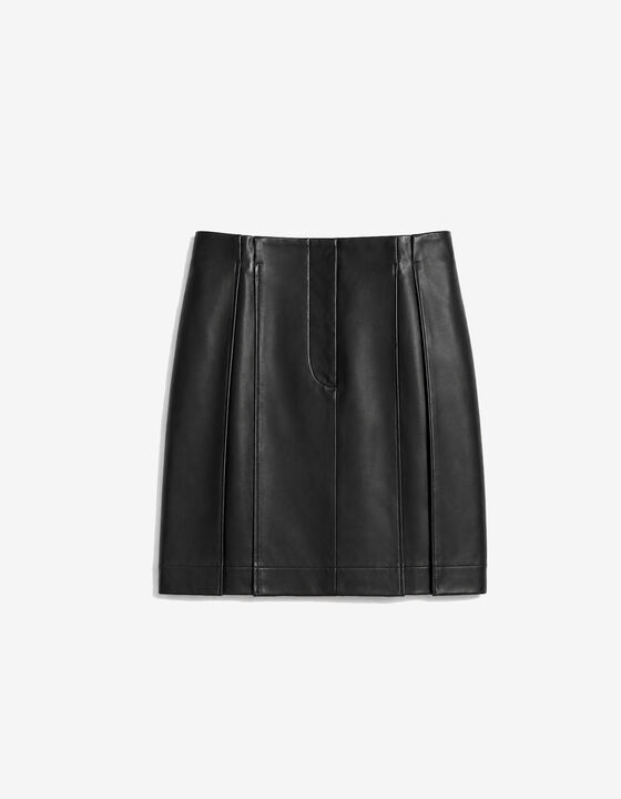LEATHER PANEL SKIRT