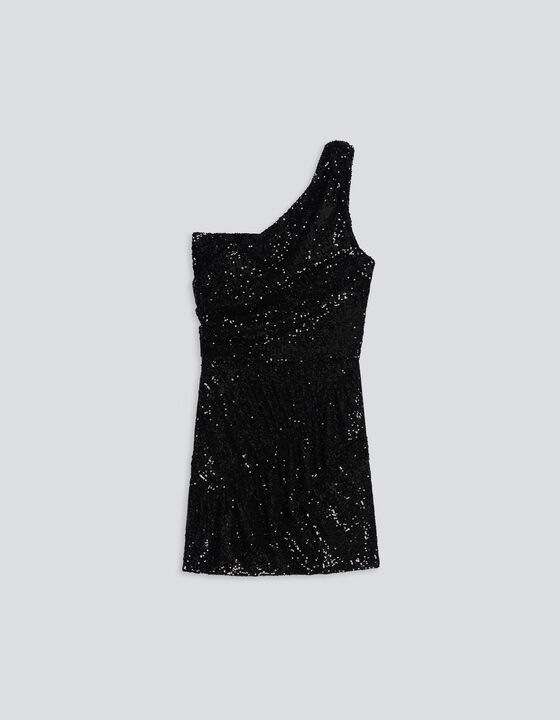 SILA ASYMMETRICAL SEQUINED DRESS