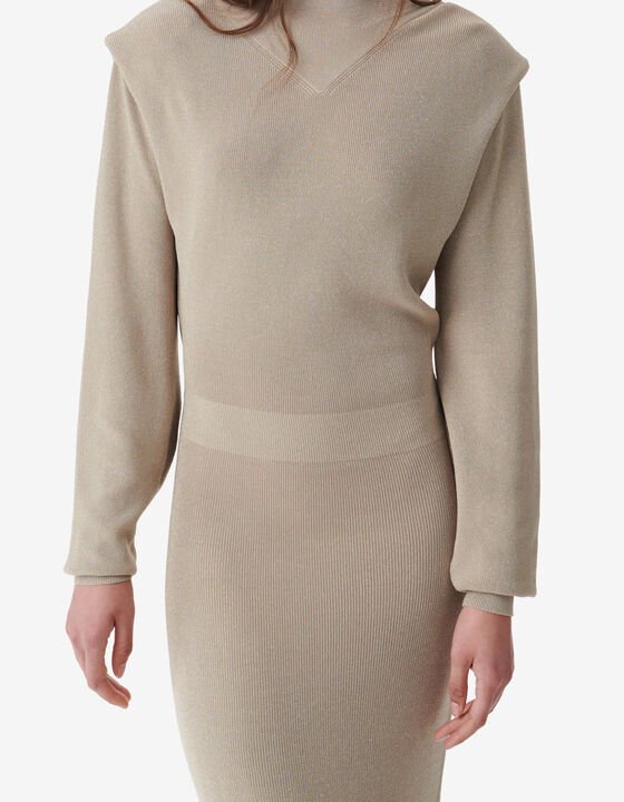 LUREX MIDI DRESS
