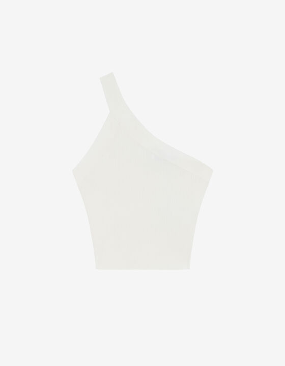 ASYMMETRICAL RIBBED TOP