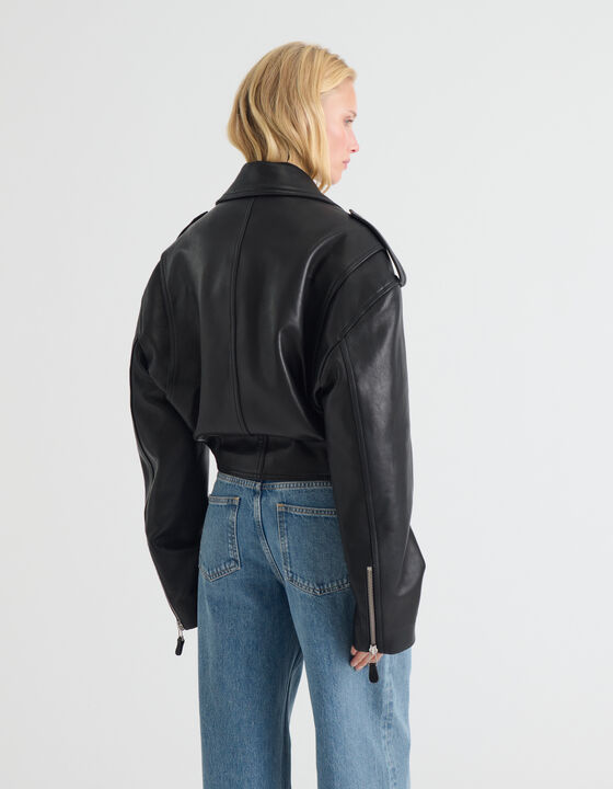 OVERSIZED LEATHER JACKET