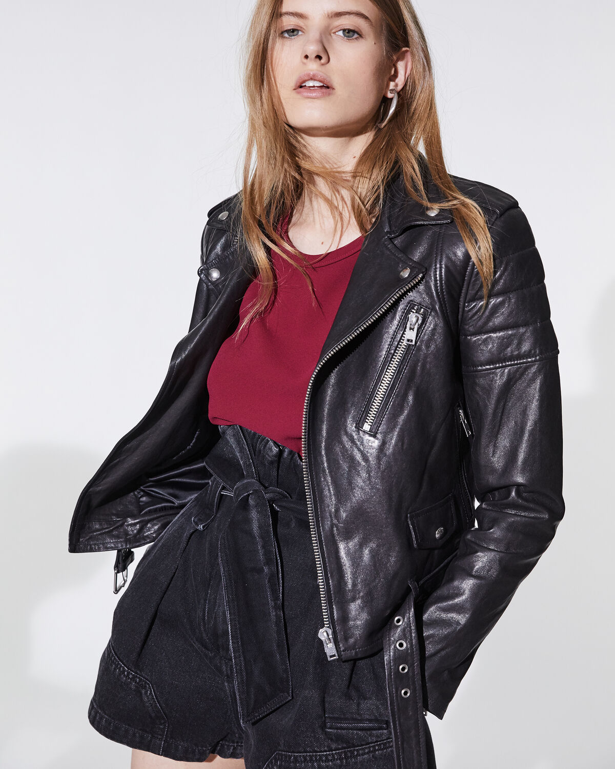Galley Leather Jacket Black By Iro Paris Coshio Online Shop