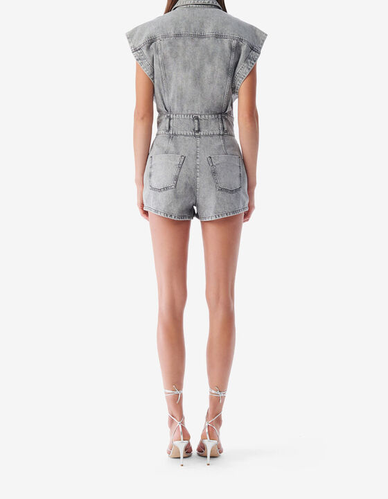 FADED DENIM PLAYSUIT