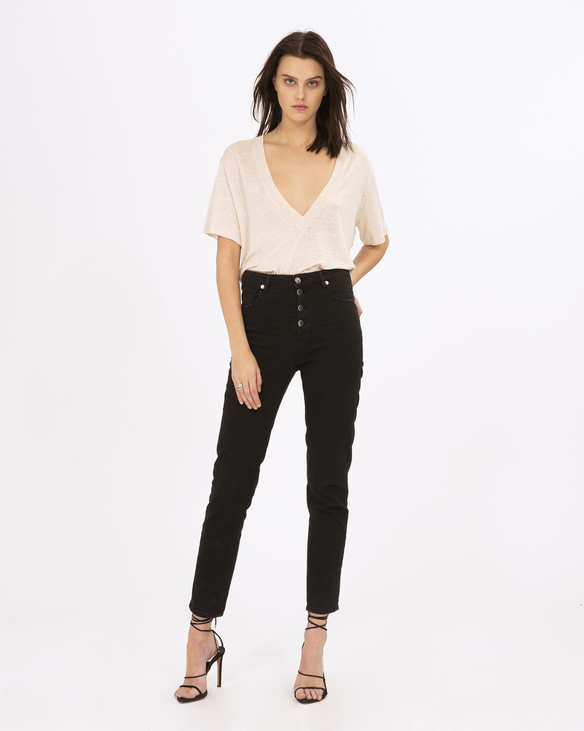 Jahal T-Shirt Sand White by IRO Paris