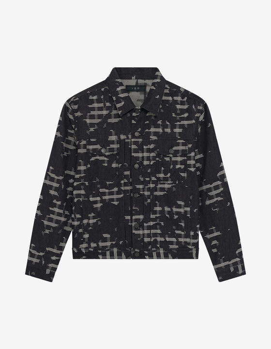 PATTERNED DENIM JACKET