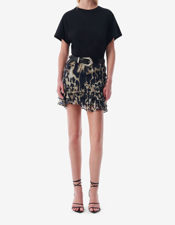 LEOPARD-PRINT MINISKIRT