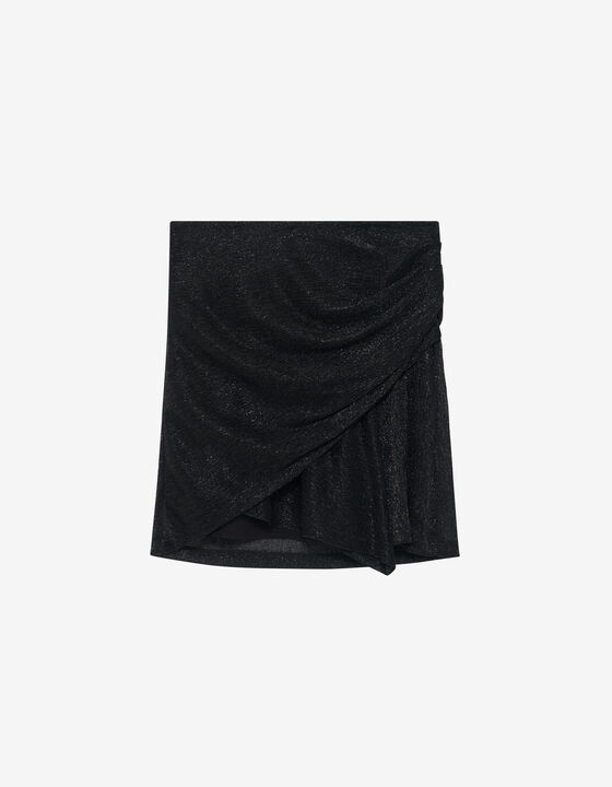 JUPE COURTE LUREX À VOLANTS
