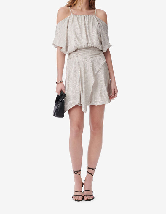 JERSEY LUREX MINI DRESS