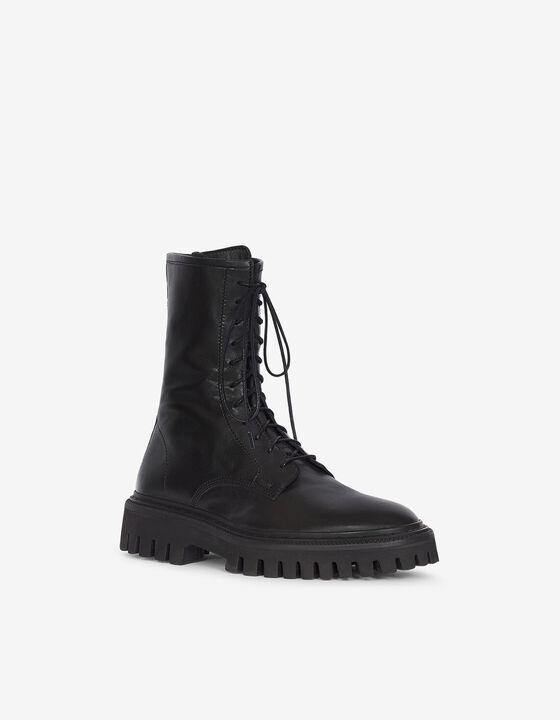 KOSMIC LACE-UP LEATHER BOOTS