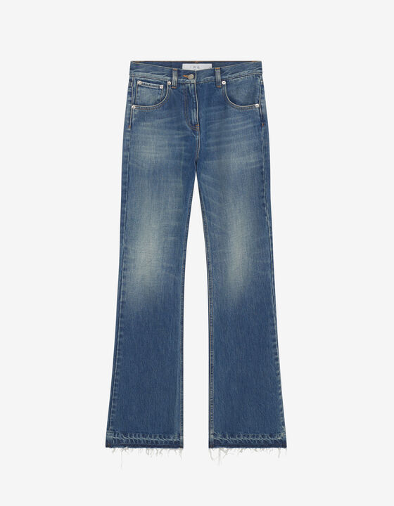 FLARED HIGH-RISE JEANS