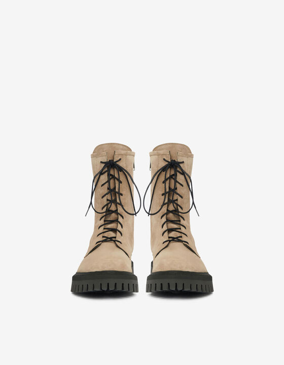 KOSMIC LACE-UP LEATHER BOOTS