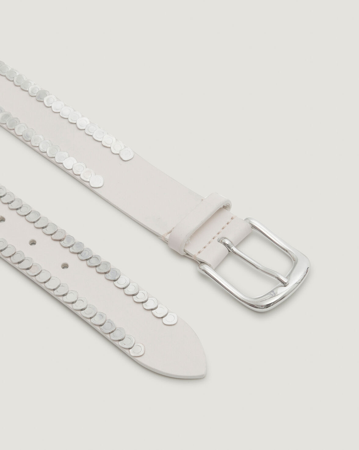 BHAKI SILVER COIN EMBELLISHED BELT image number null