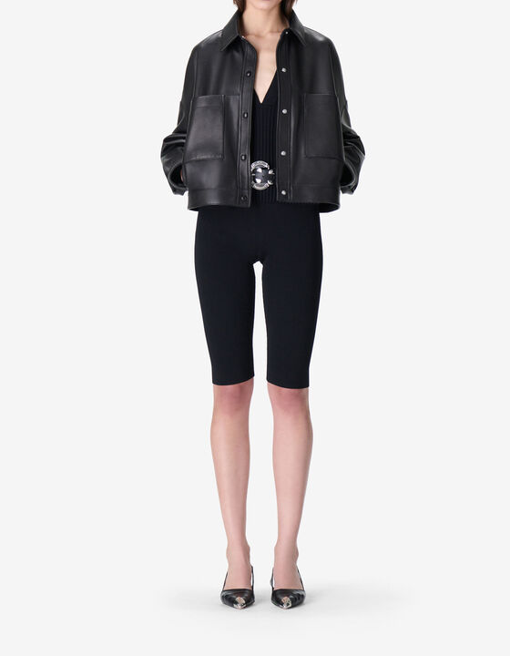 OVERSIZED LEATHER SHIRT