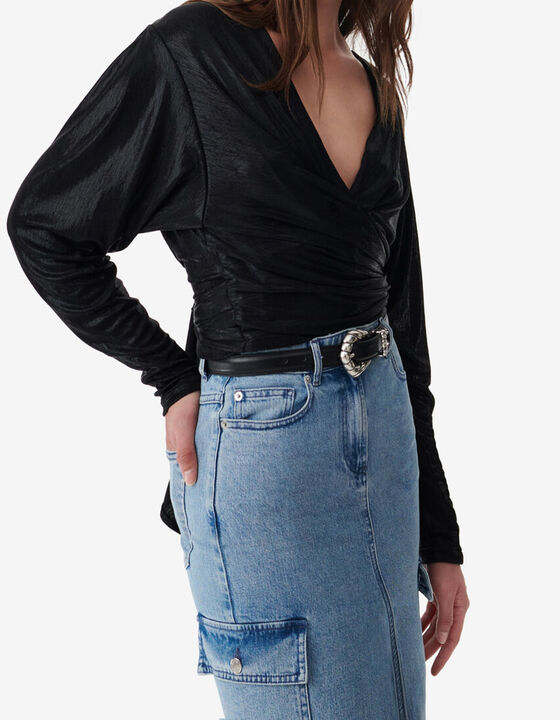 LUREX WRAP TOP
