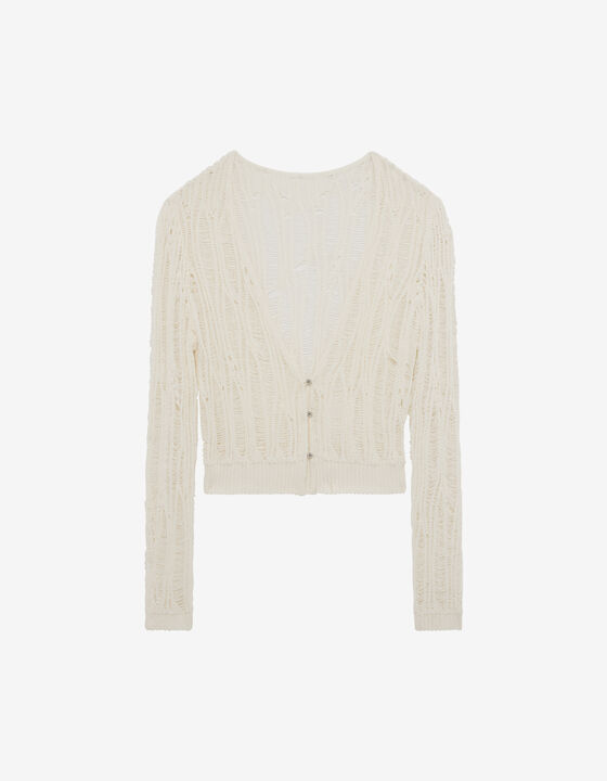 CARDIGAN EN MAILLE LÂCHÉE