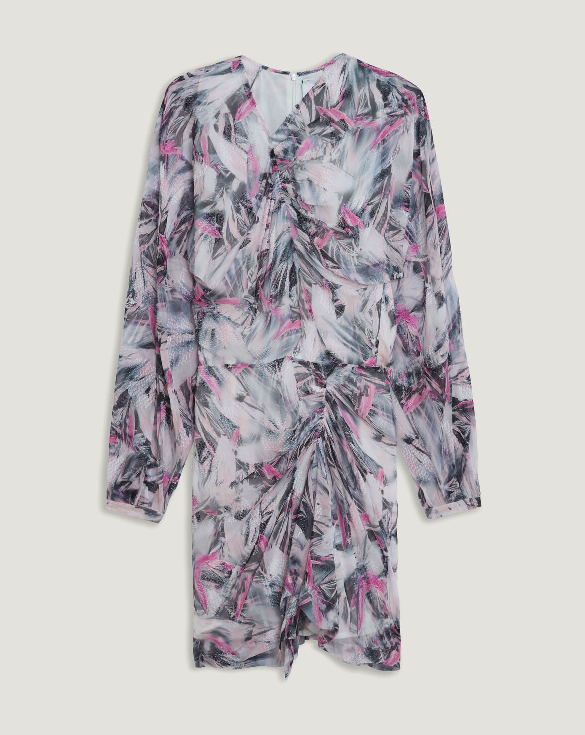 PAOLINA ABSTRACT PRINTED DRESS image number null