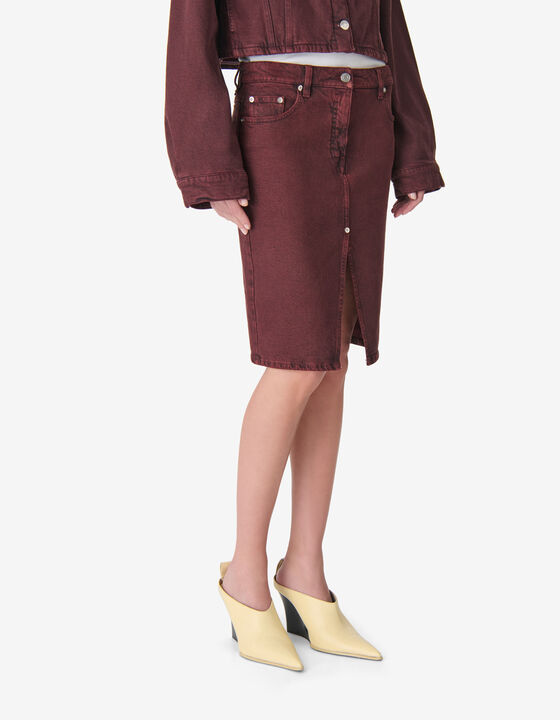 STRAIGHT DENIM SKIRT