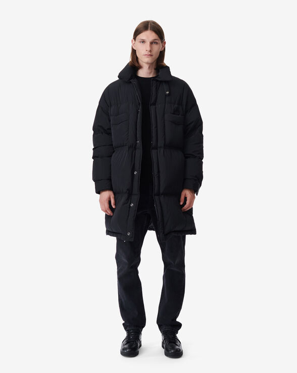 KANYE DOWN JACKET WITH A CLASSIC COLLAR