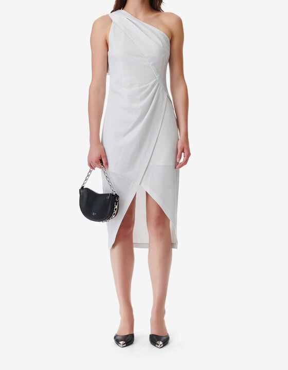 METALLIC KNIT DRESS