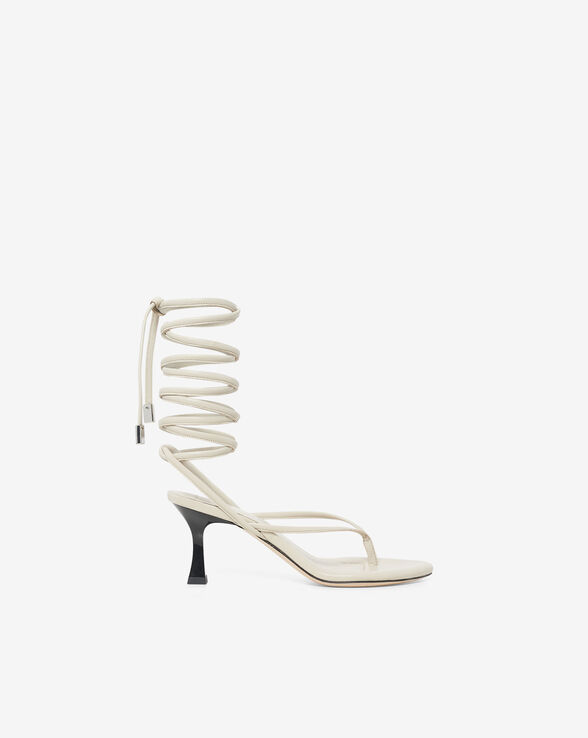 SANDALES À TALONS EN CUIR HERA