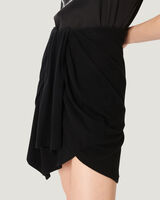 SERTA DRAPED COTTON MINI SKIRT image number null