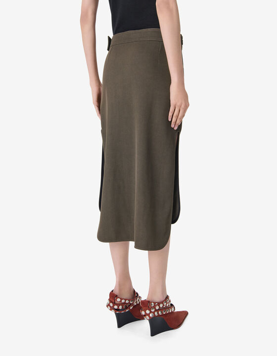 BELTED MIDI SKIRT