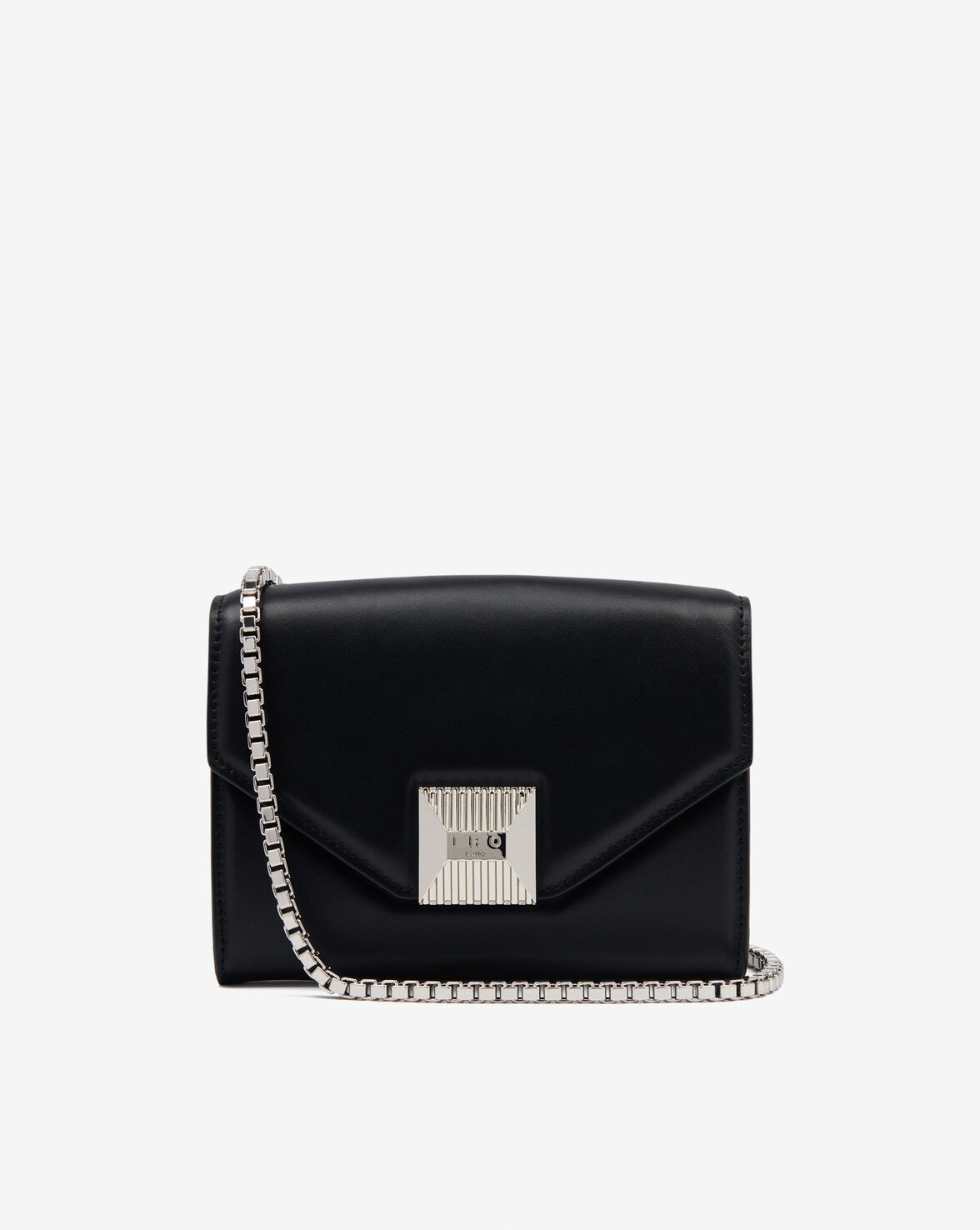 Iro Horuphone Leather Pouch With Chain In Black