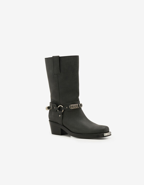 MOTTY SILVER LOW BOOTS