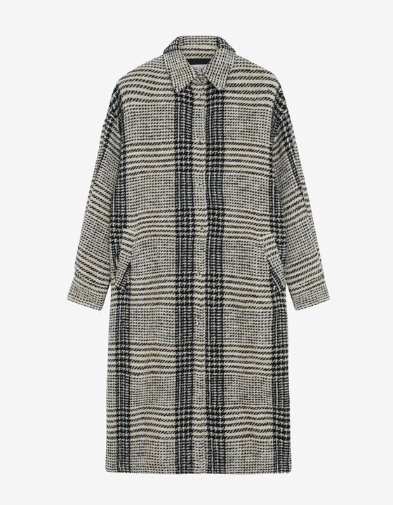 LONG CHECKERED COAT