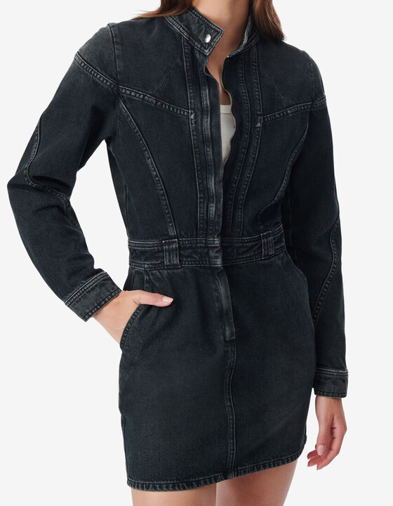 DENIM MINI DRESS