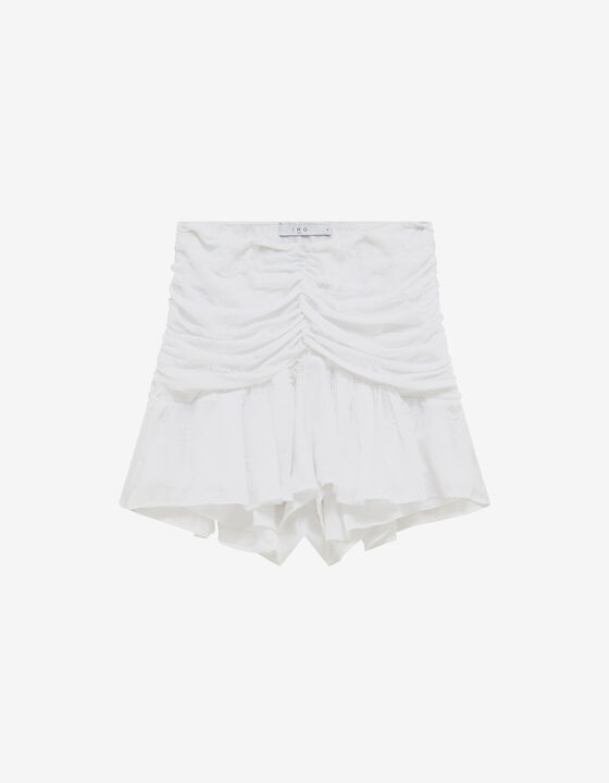 PLEATED SHORT SKIRT