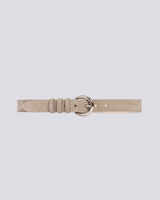 PITA CLASSIC SILVER BUCKLE SUEDE BELT  image number null