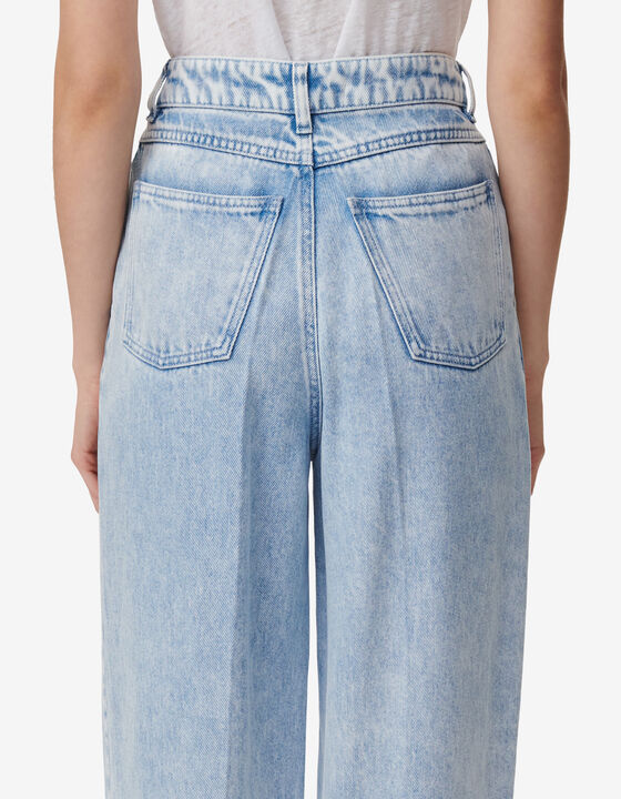 FADED CARROT CUT JEANS