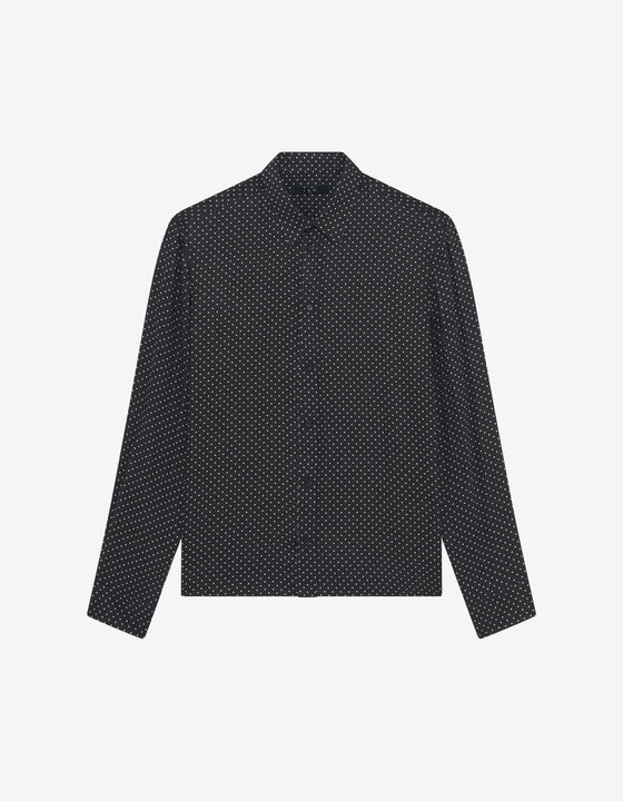 FLOWING POLKA DOT SHIRT