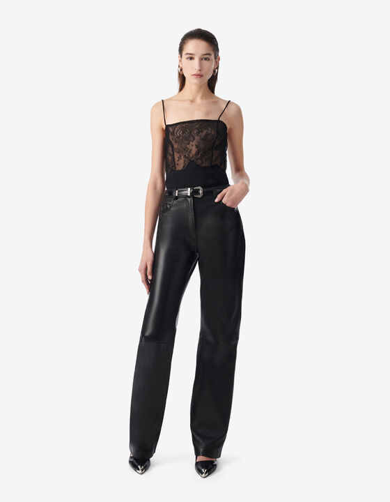 TRANSPARENT LACE TOP