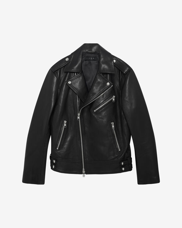 VESTE BIKER EN CUIR OPERA